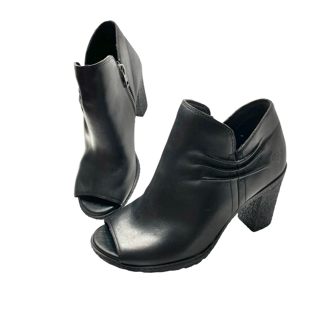 ✨Timberland NEW* Glancy Ruched Peep Toe (8.5)✨